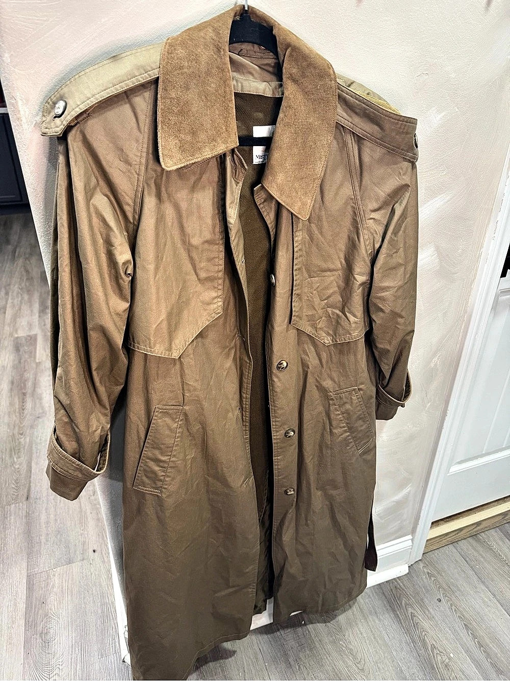 Members Only Brown Utility Trench Coat